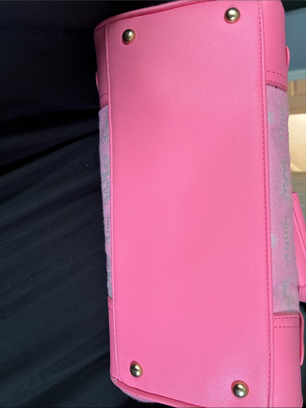Juicy Couture Pink Logo Bow Tote - Picture 5 of 6